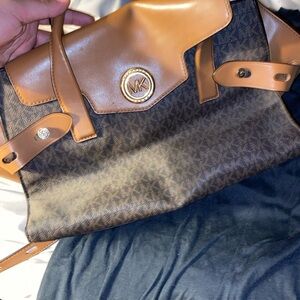 Michael Kors Brown and Tan Women's Bag